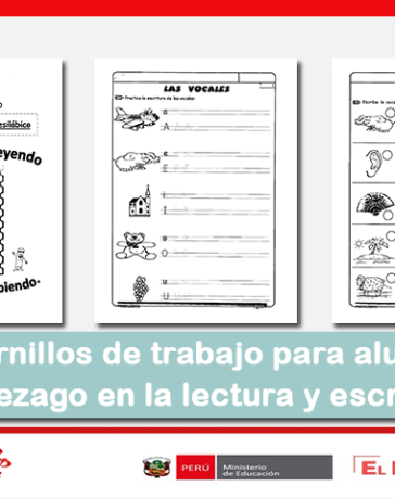 Cuadernillos de trabajo para alumnos con rezago en la lectura y escritura
