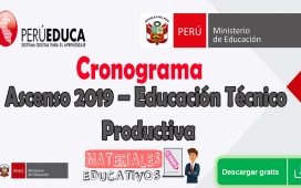 Ascenso 2019 – Educación Técnico Productiva