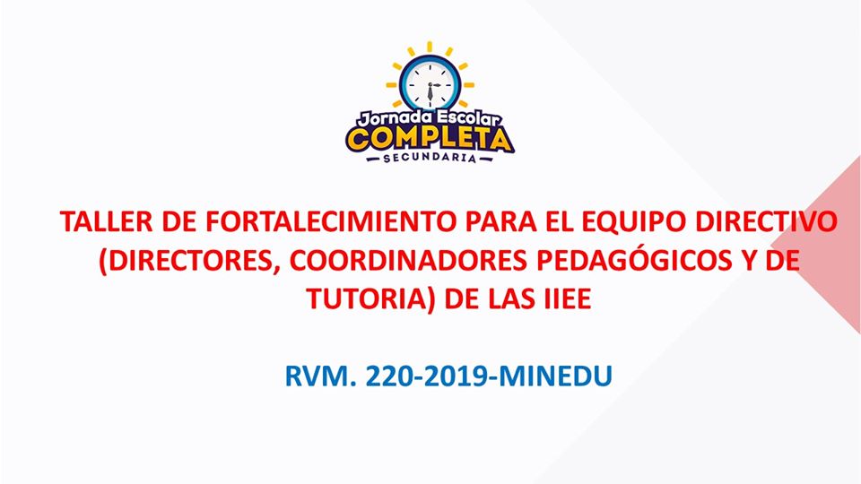 FORTALECIMIENTO PARA EL EQUIPO DIRECTIVO