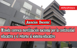 Minedu convoca movilización nacional por la continuidad educativa y el retorno al sistema educativo