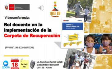 Rol docente en la implementación de la Carpeta de Recuperación - Aprendo en Casa