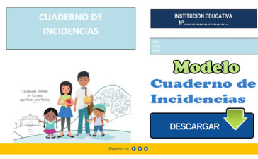 Modelo de Cuaderno de Incidencias para docentes
