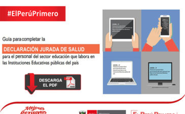 Minedu - Guía para completar la declaración jurada de salud