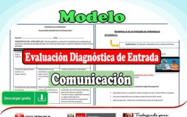 Modelo de Evaluación Diagnóstica de Entrada para el Área de Comunicación