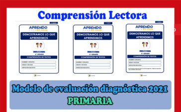 Modelo de evaluación diagnóstica 2021 del nivel primaria - Comprensión lectora