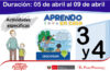 Actividad de Aprendizaje semanal - Primaria del 05 al 09 de abril