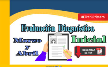 Evaluación Diagnóstica Marzo y Abril - Inicial