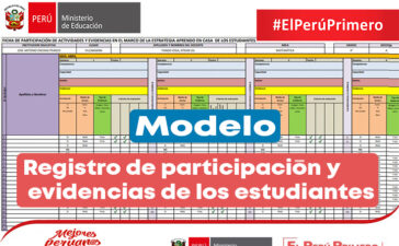 registro de participación y evidencias de los estudiantes