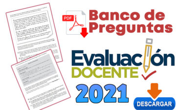 Banco de Preguntas - Evaluación Docente 2021