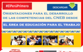 Orientaciones para el desarrollo de las competencias del CNEB desde el área de educación para el trabajo