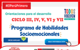 Orientaciones para el desarrollo del programa habilidades socioemocionales