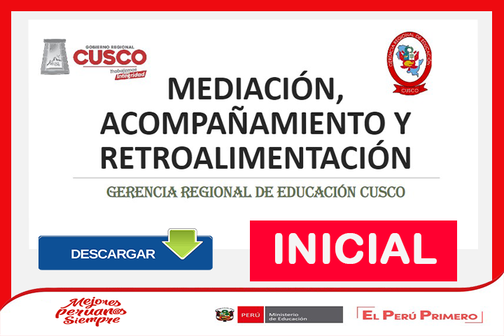 MINEDU | Mediación, acompañamiento y retroalimentación - Nivel Inicial