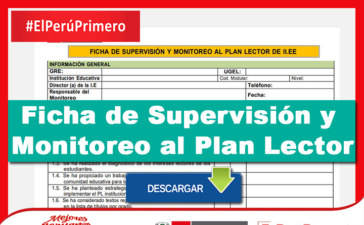 Ficha de Supervisión y Monitoreo al Plan Lector