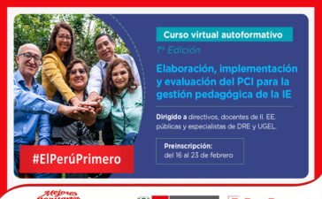 PerúEduca Curso Virtual Elaboración, implementación y evaluación del PCI para la gestión pedagógica de la I. E.